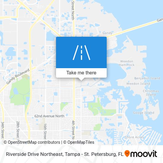 Mapa de Riverside Drive Northeast