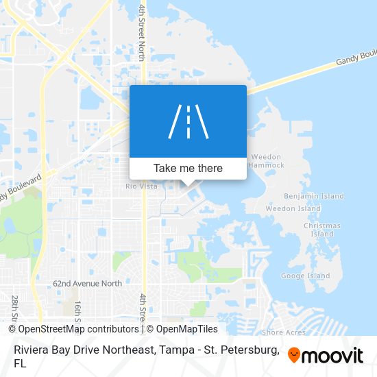 Riviera Bay Drive Northeast map