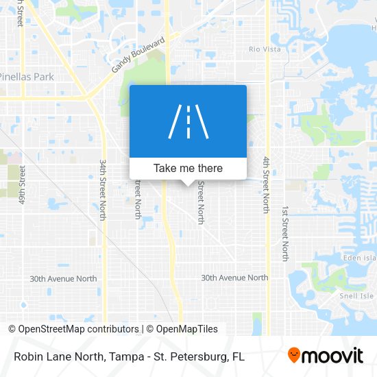 Robin Lane North map