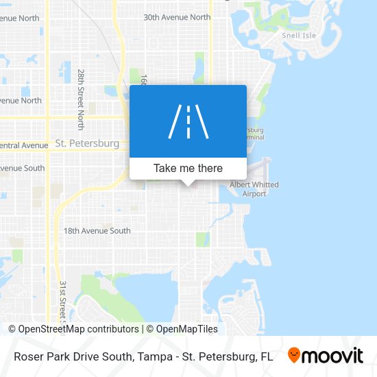 Mapa de Roser Park Drive South