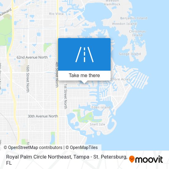 Mapa de Royal Palm Circle Northeast