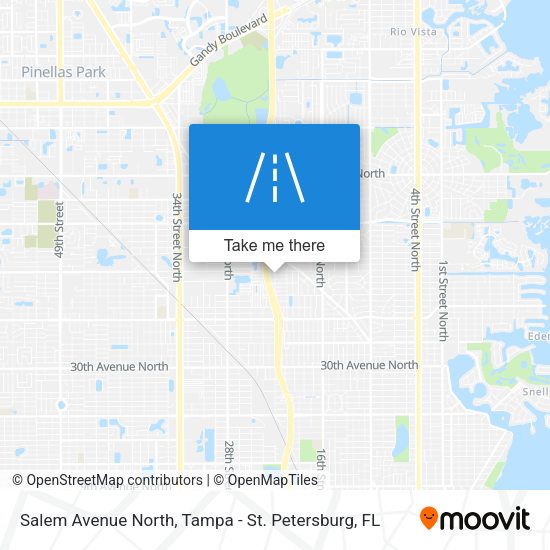 Salem Avenue North map