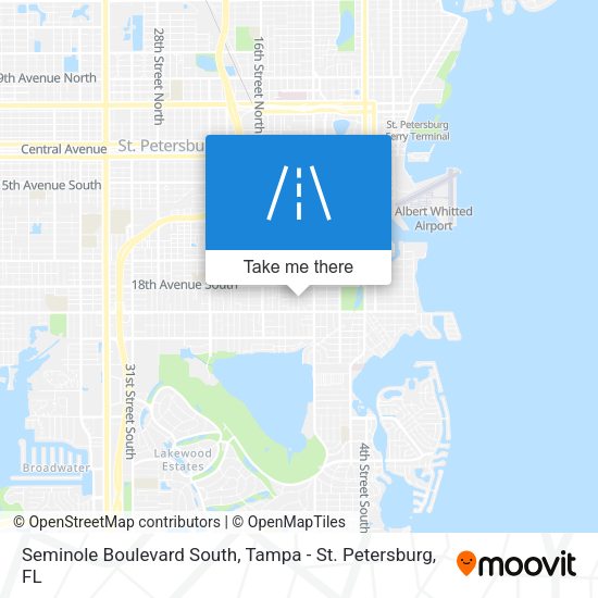 Seminole Boulevard South map