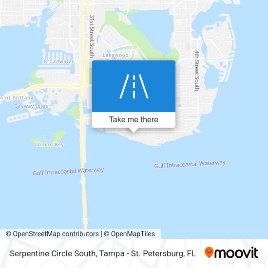 Serpentine Circle South map