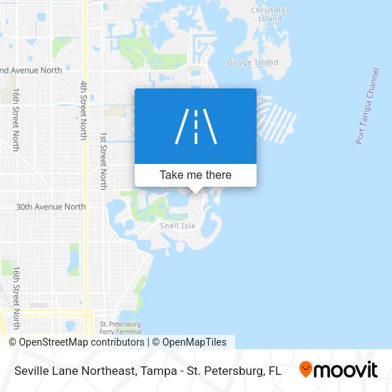 Seville Lane Northeast map