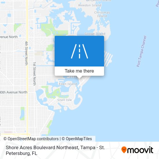 Mapa de Shore Acres Boulevard Northeast