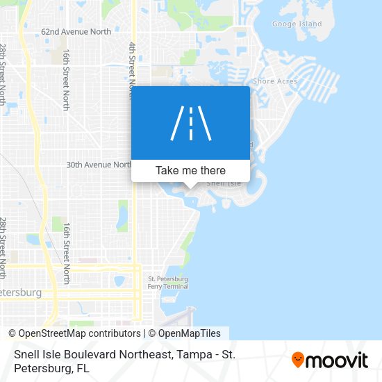Mapa de Snell Isle Boulevard Northeast