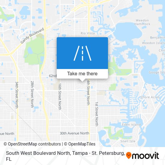 South West Boulevard North map