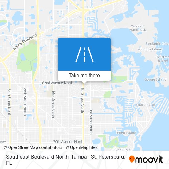 Southeast Boulevard North map