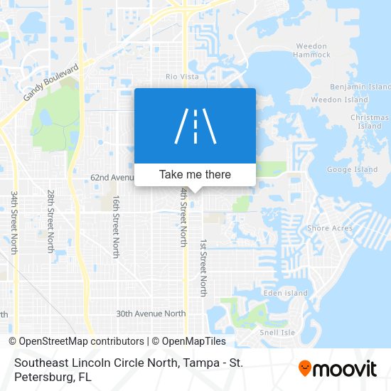 Mapa de Southeast Lincoln Circle North