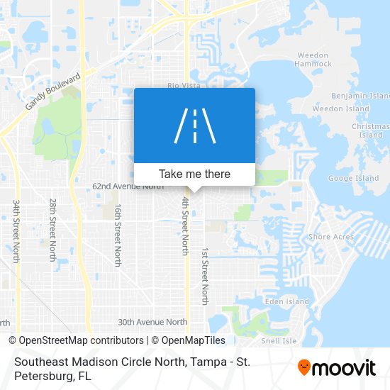 Mapa de Southeast Madison Circle North