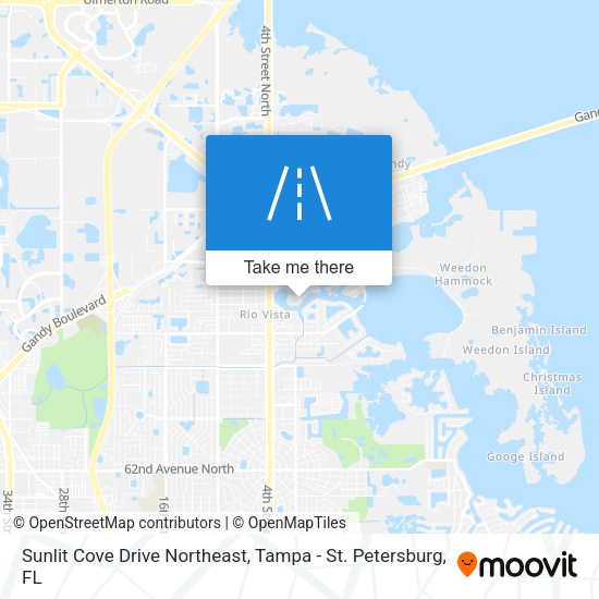 Mapa de Sunlit Cove Drive Northeast