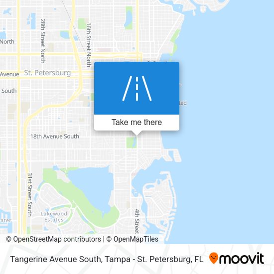 Tangerine Avenue South map