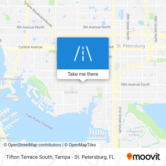 Mapa de Tifton Terrace South