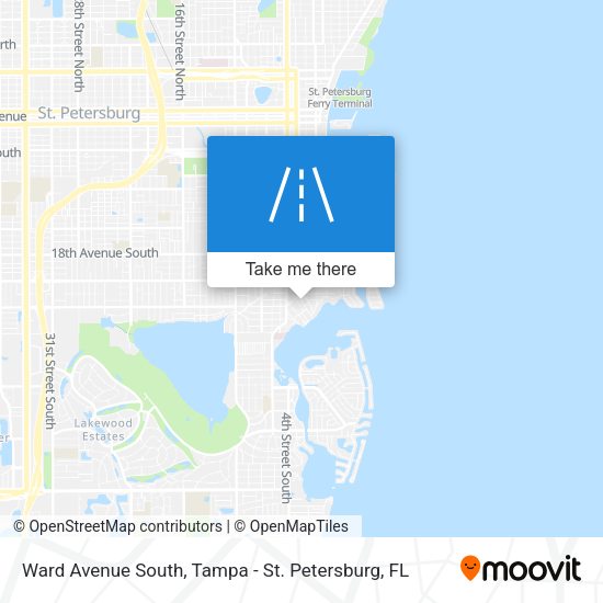 Ward Avenue South map