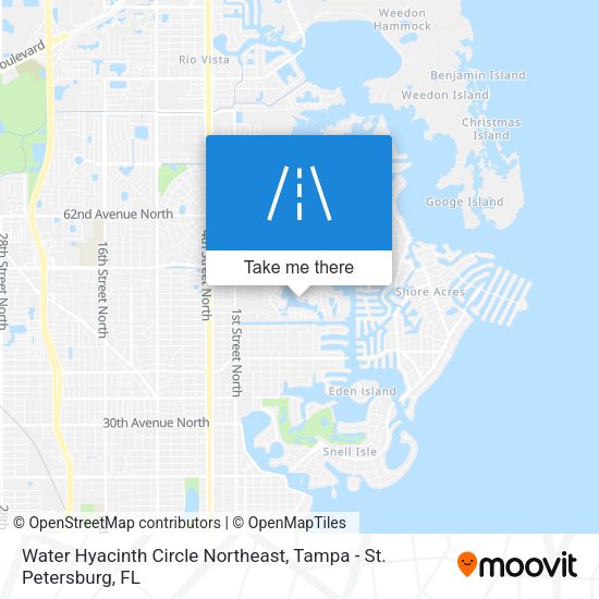 Mapa de Water Hyacinth Circle Northeast