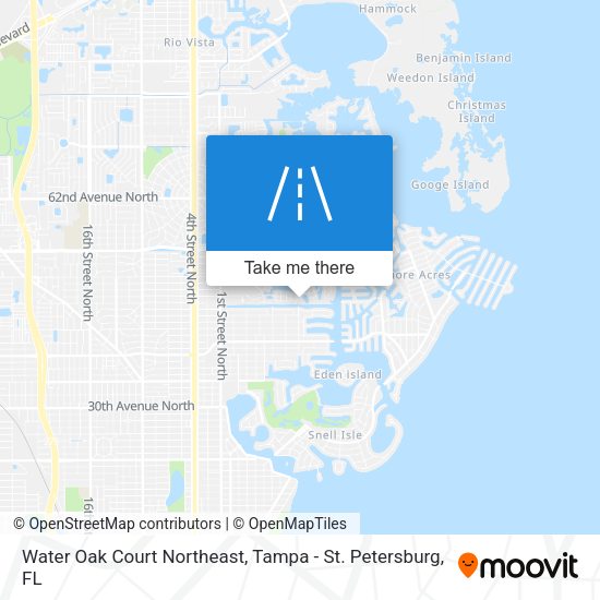 Mapa de Water Oak Court Northeast