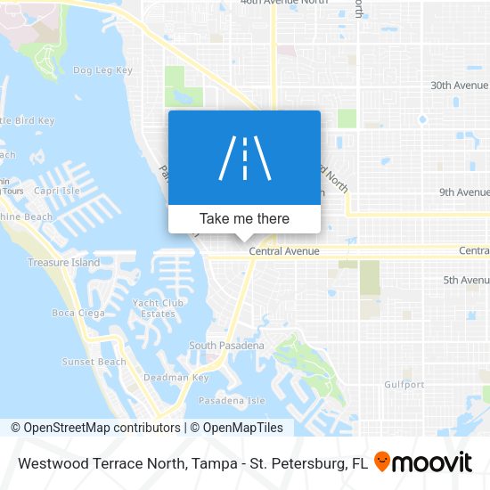 Westwood Terrace North map