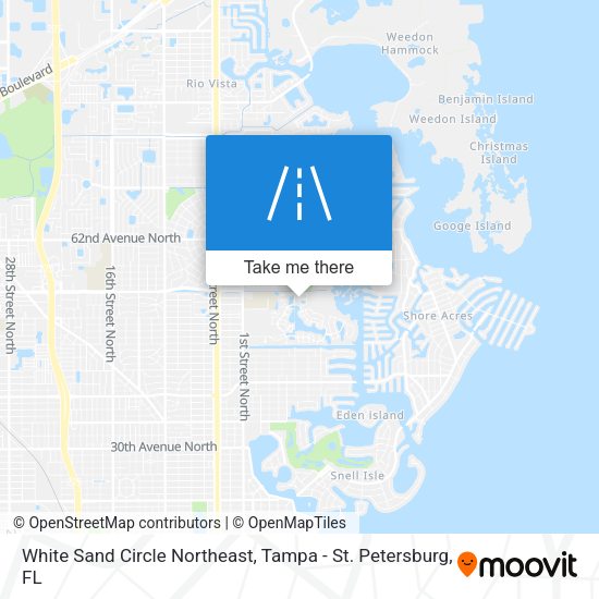 White Sand Circle Northeast map