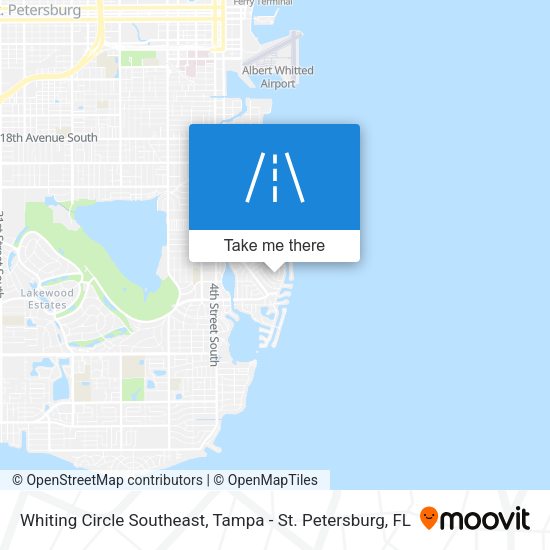 Whiting Circle Southeast map