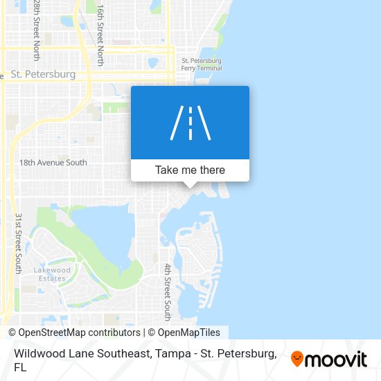 Wildwood Lane Southeast map