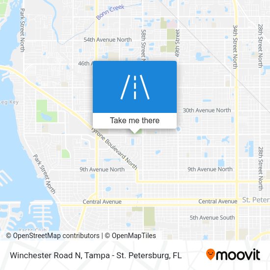 Winchester Road N map