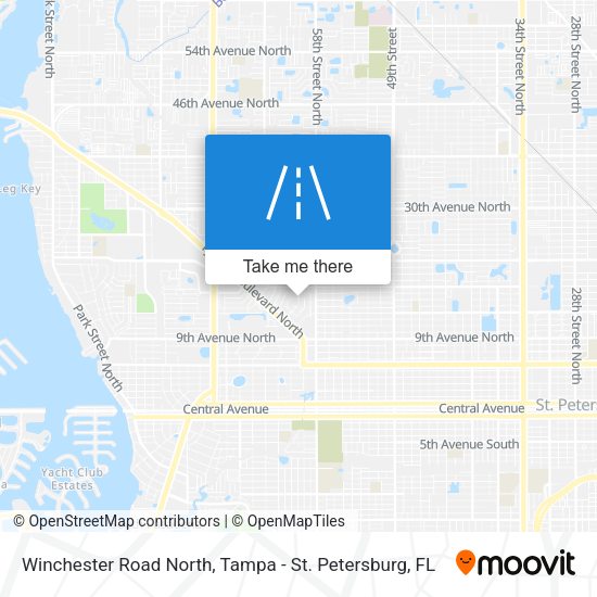 Winchester Road North map