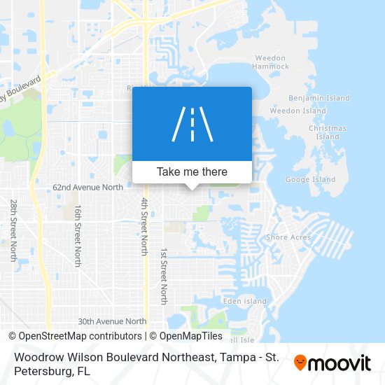 Woodrow Wilson Boulevard Northeast map