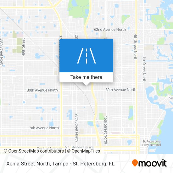 Xenia Street North map