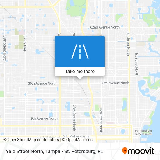 Yale Street North map