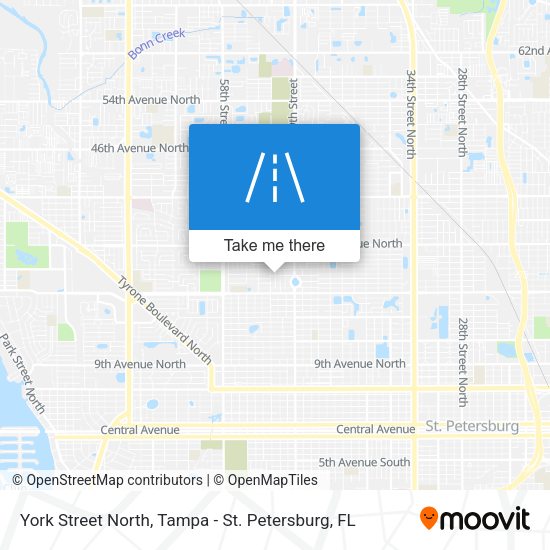 York Street North map