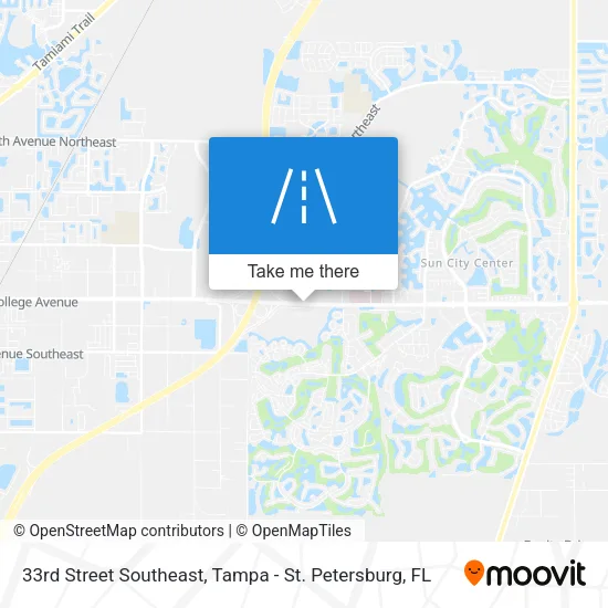 Mapa de 33rd Street Southeast