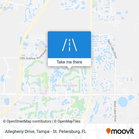 Allegheny Drive map
