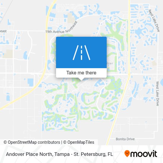Mapa de Andover Place North