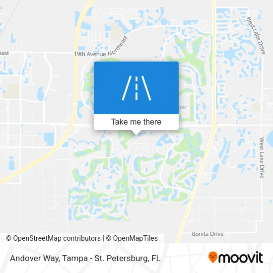 Andover Way map