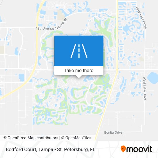 Bedford Court map