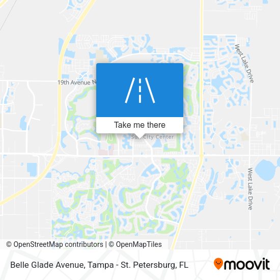 Mapa de Belle Glade Avenue
