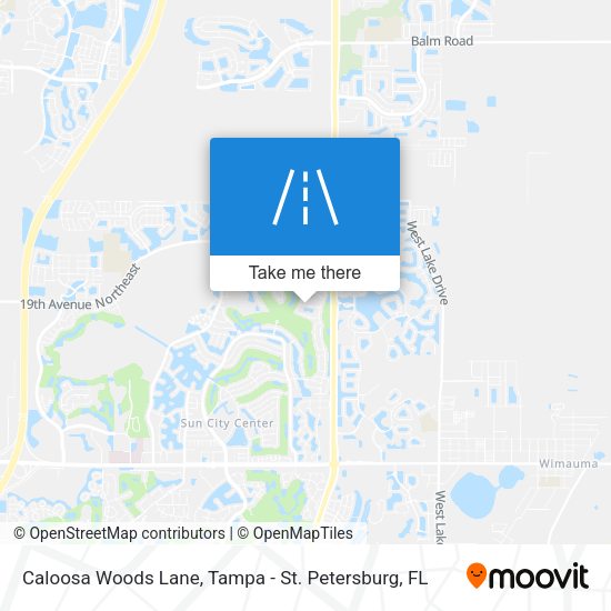 Caloosa Woods Lane map