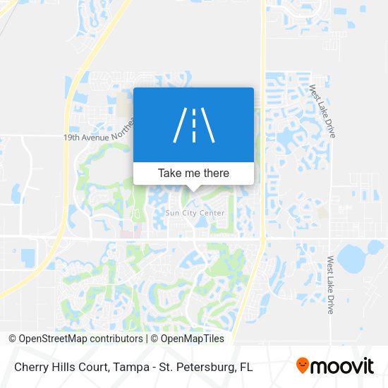 Cherry Hills Court map