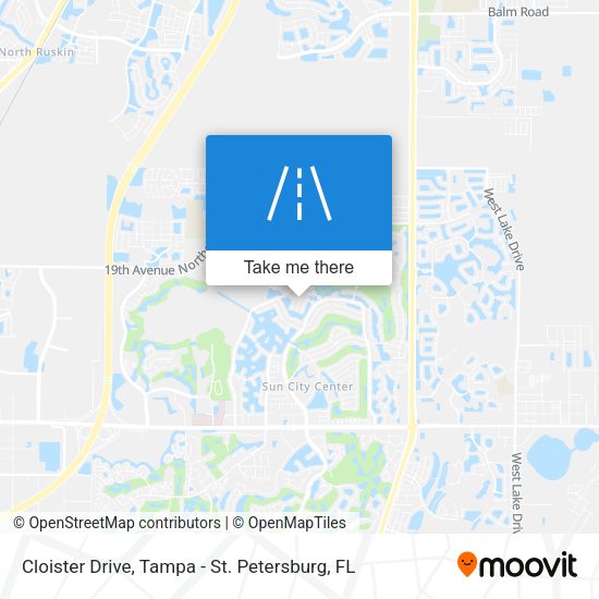 Cloister Drive map