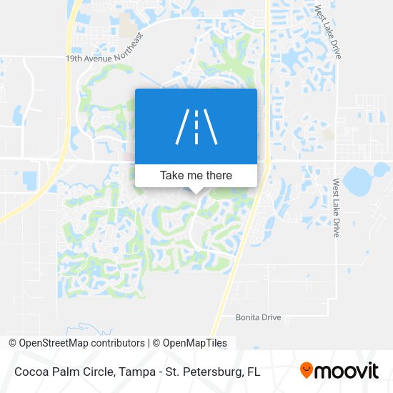Cocoa Palm Circle map