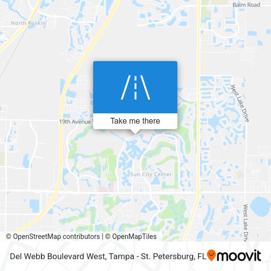 Del Webb Boulevard West map