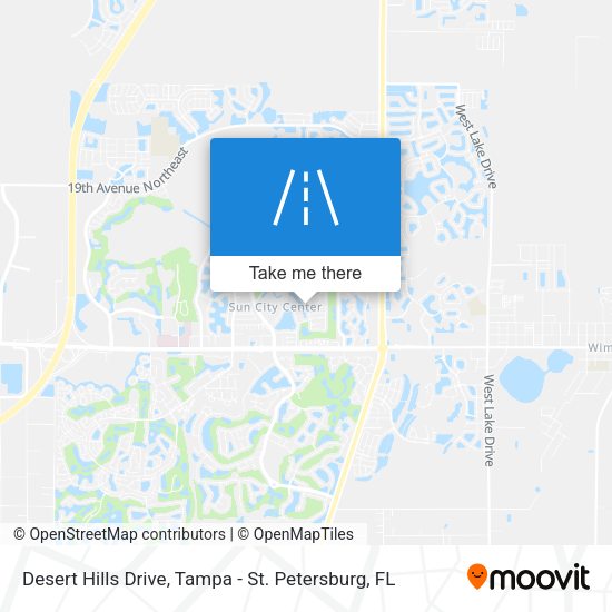 Desert Hills Drive map