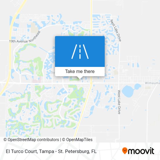 El Turco Court map