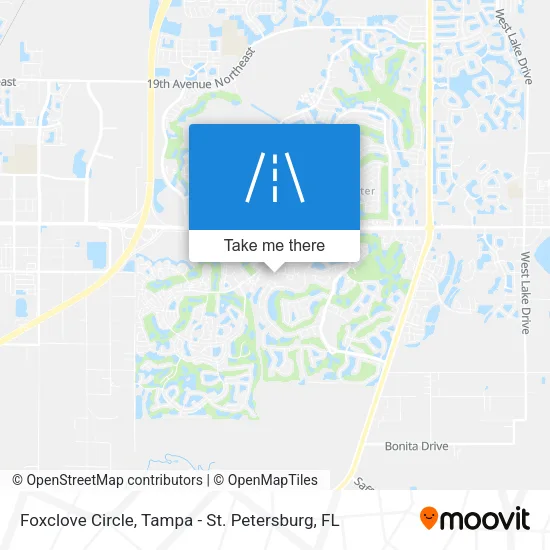 Foxclove Circle map