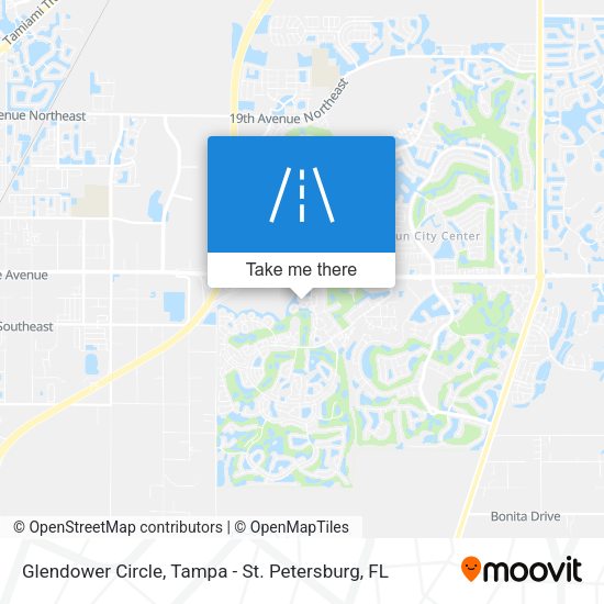 Glendower Circle map