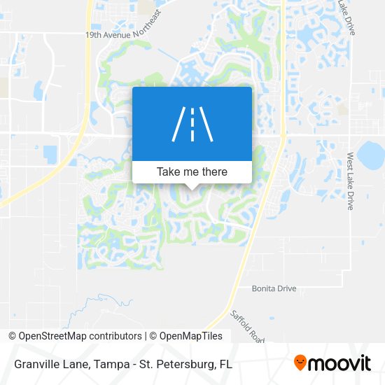 Mapa de Granville Lane