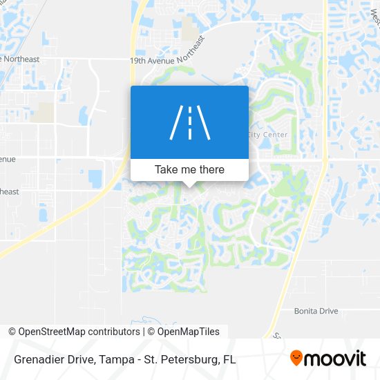 Grenadier Drive map