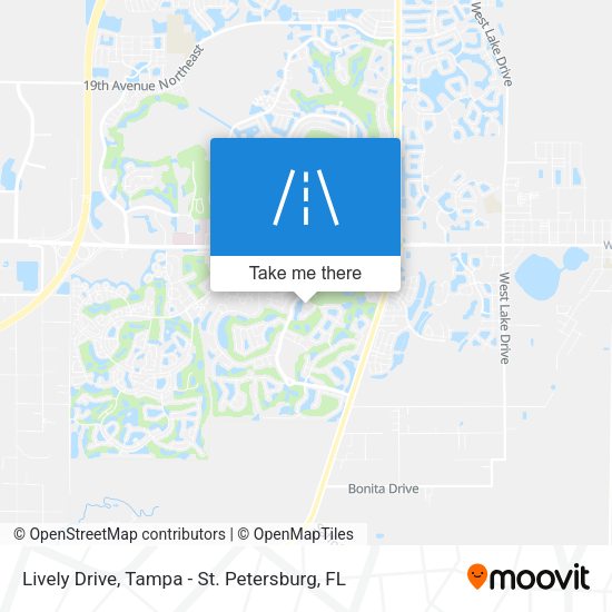 Lively Drive map