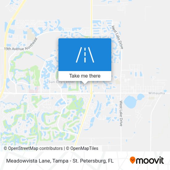 Meadowvista Lane map